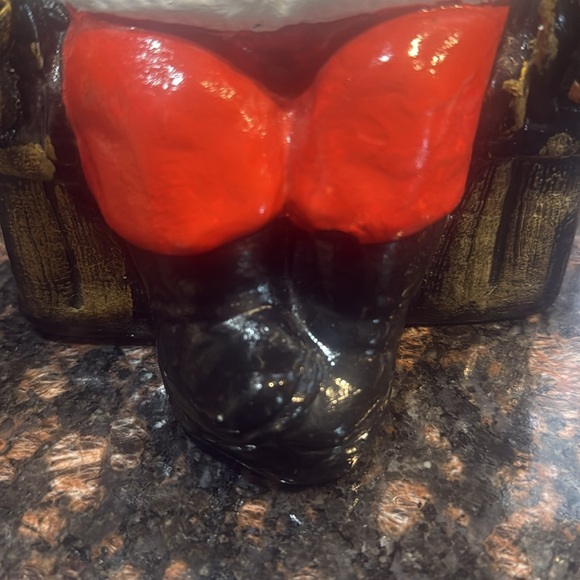 VTG Black Sitting Santa Christmas Holiday African collectors rare - Picture 3 of 9